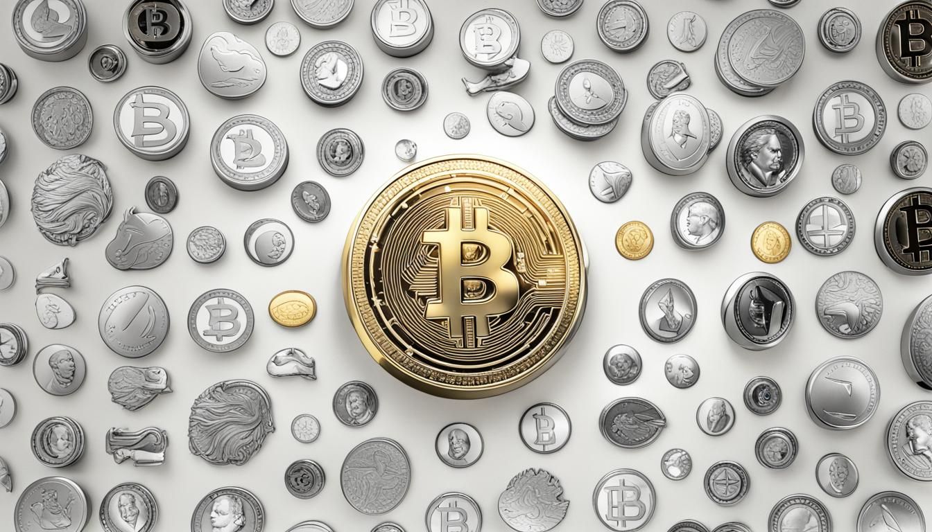 White background, crypto heaven