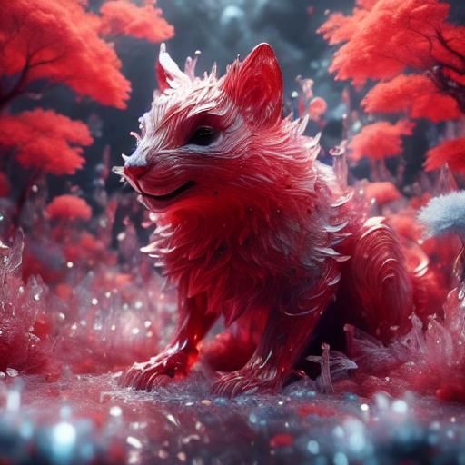 <lora:Crystals:1.0> squirrel
red
