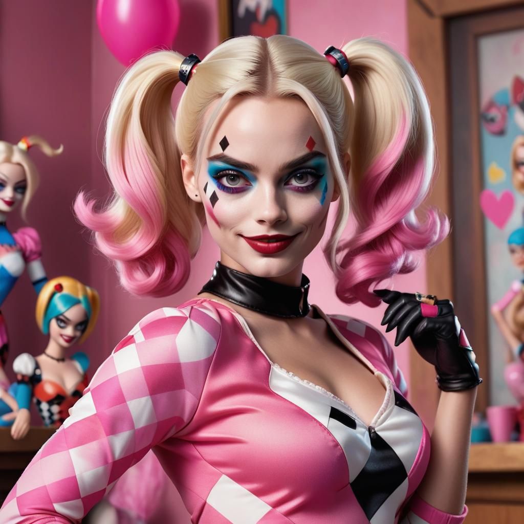 Barbie + Harley Quinn 2 - AI Generated Artwork - NightCafe Creator