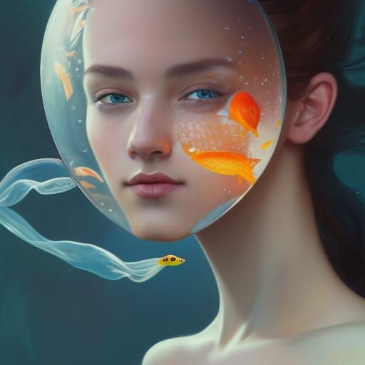 Goldfish helmet