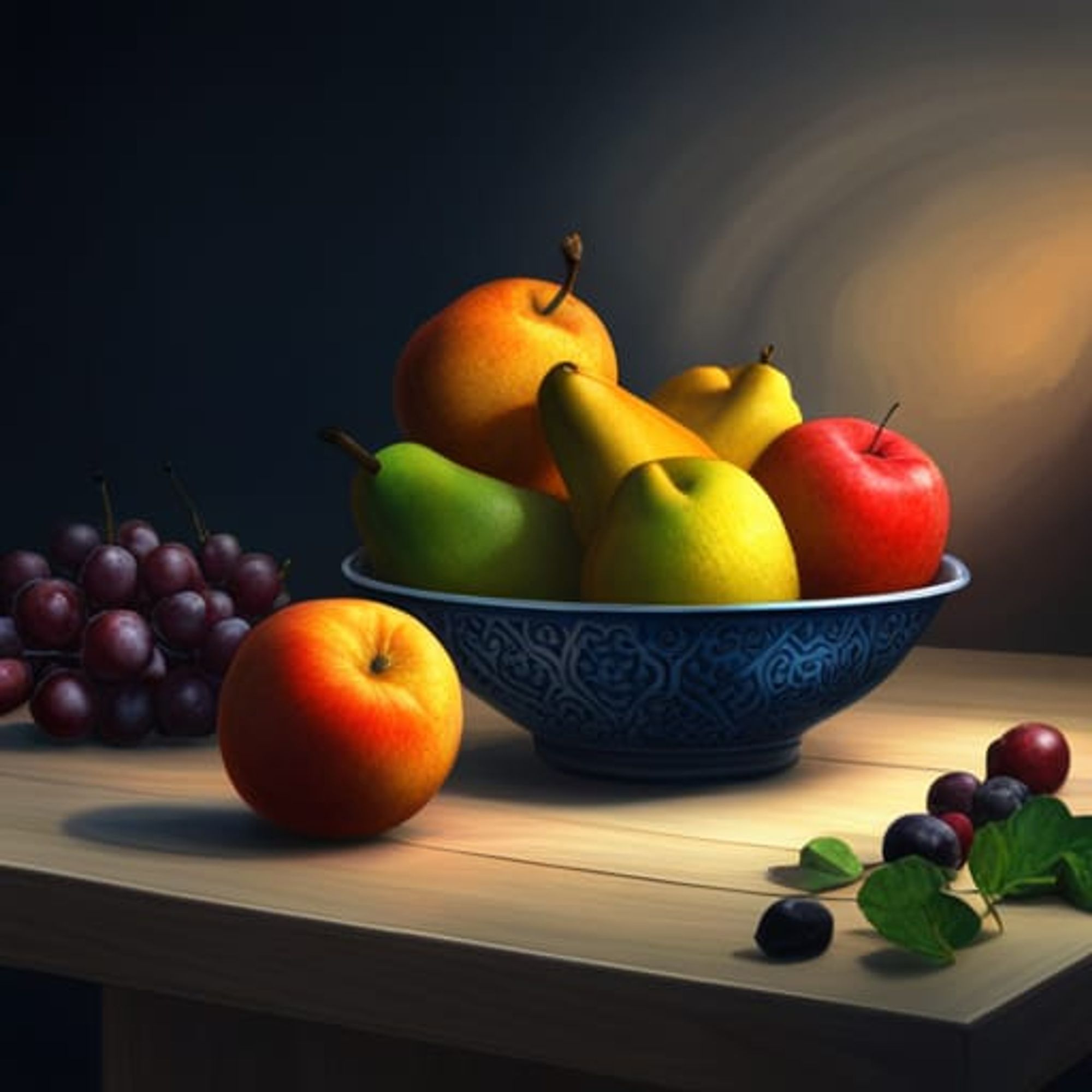 still life fruit bowl photography