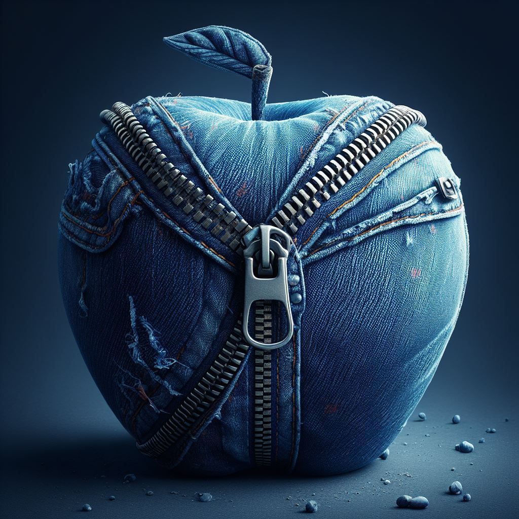 Denim apple