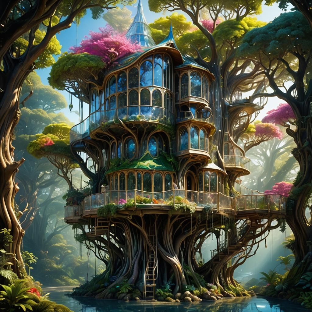 Unusual treehouse