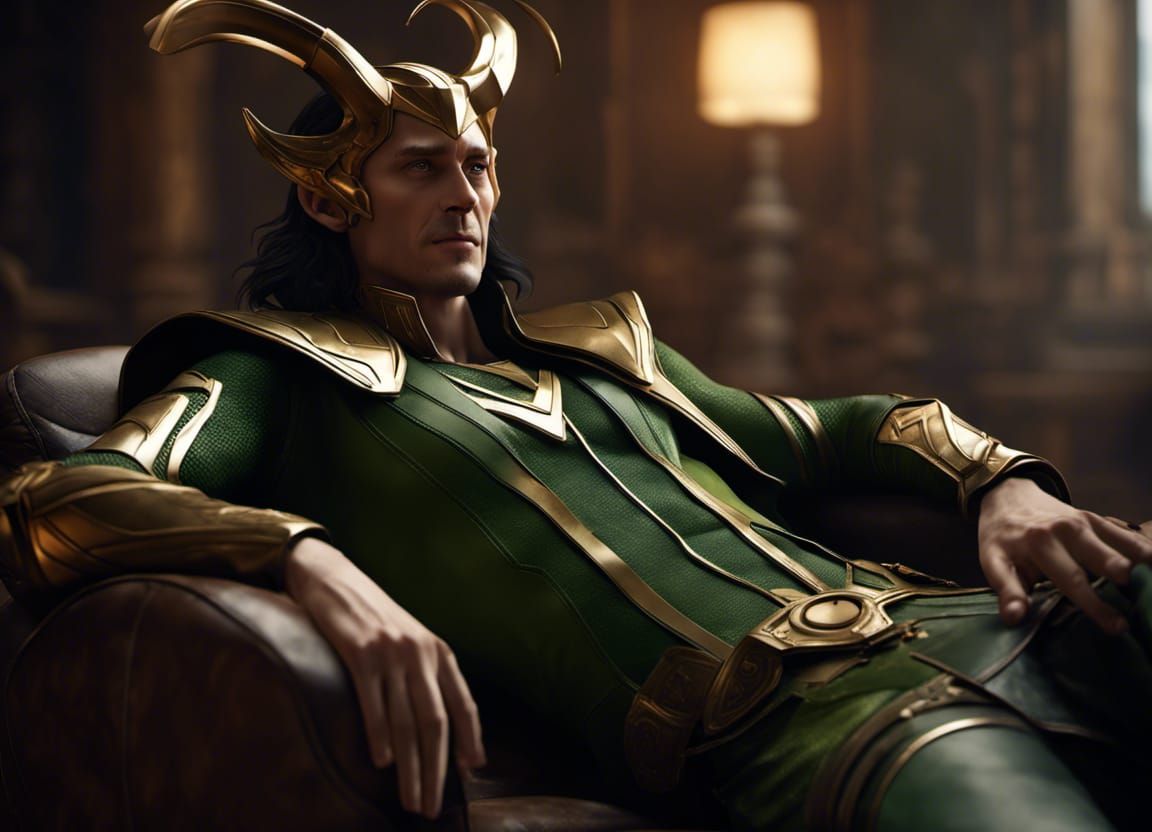 Loki, lying down