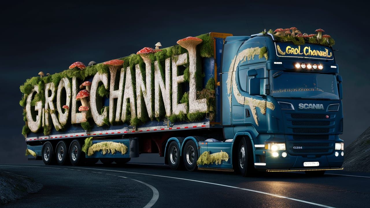 Scania and mushroom trailer