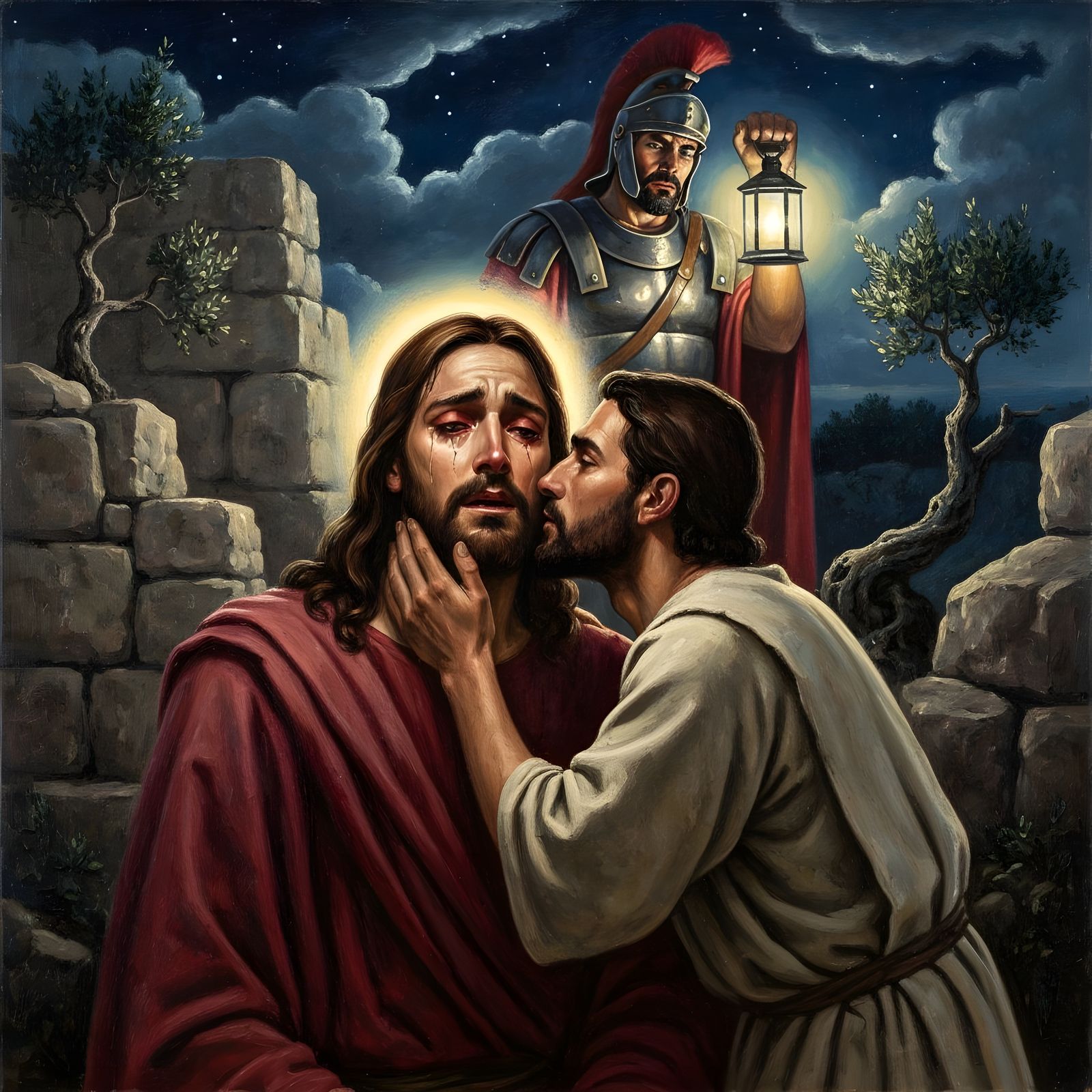 Kiss of Betrayal : “The man I shall kiss is the one, arrest him…”  (Mark 14:44)  by @Prayerladder