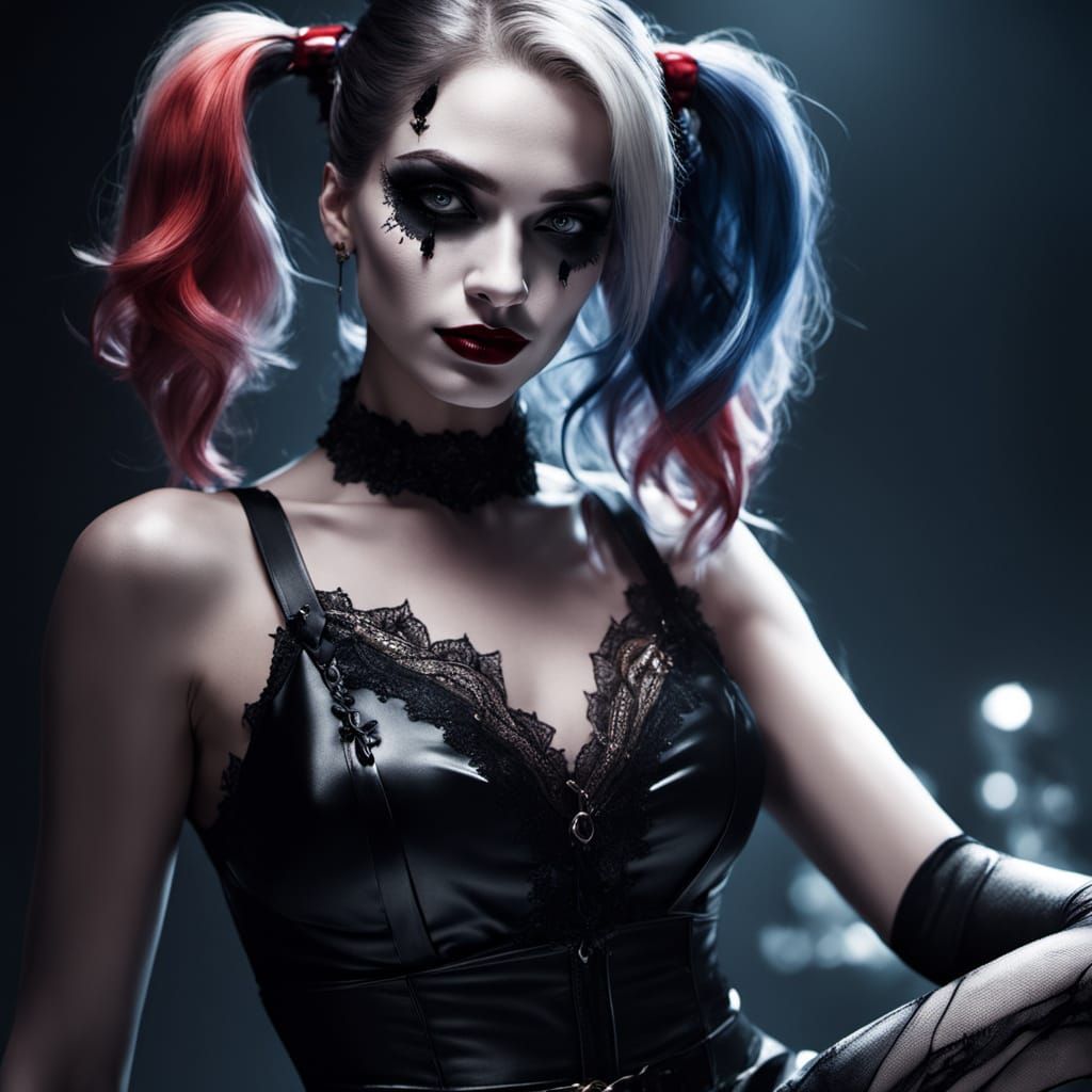 Dark Beauty in a Cyberpunk Aesthetic