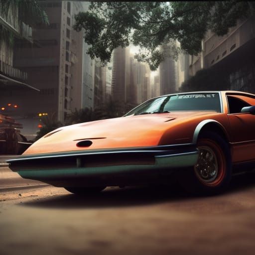 Retro car - AI Generated Artwork - NightCafe Creator