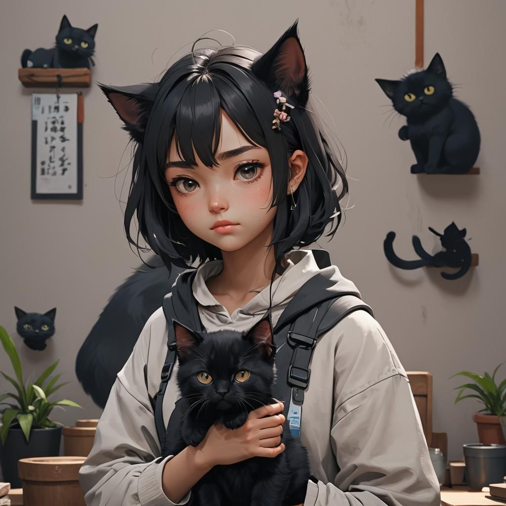 "You like cats too?"