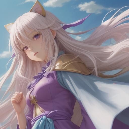 People Waving Israeli Flag in Anime Style