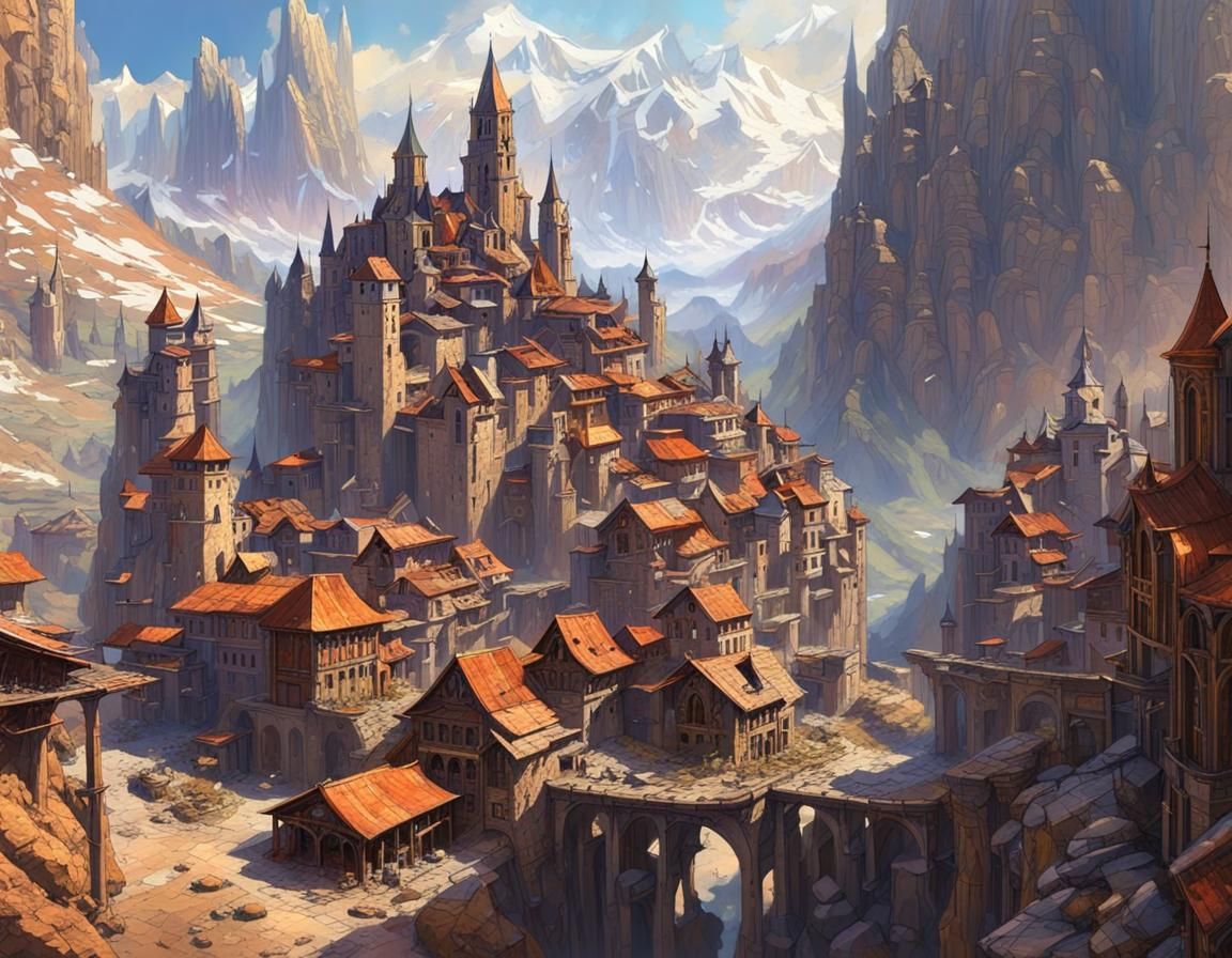 Old Town in the Mountains #01