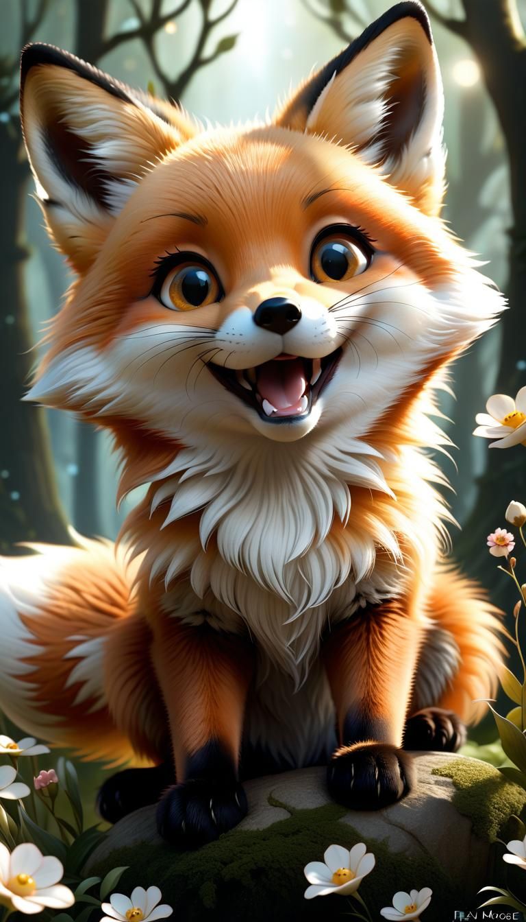 Baby Fox  by @United States Of Daan 