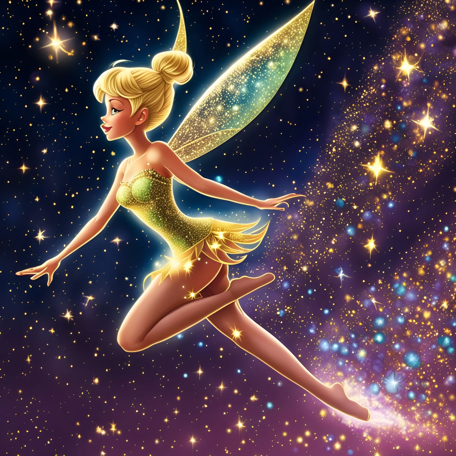 Tinker Bell (II) - AI Generated Artwork - NightCafe Creator