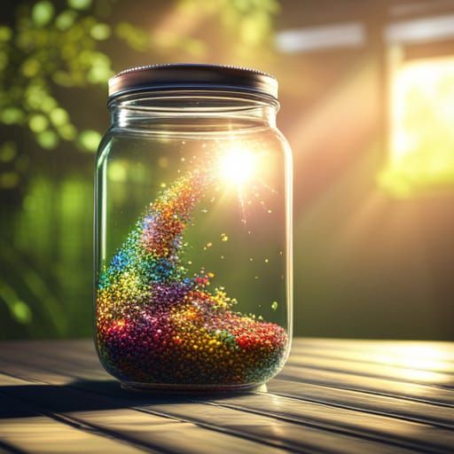 Rainbow Sparkles in a Jar