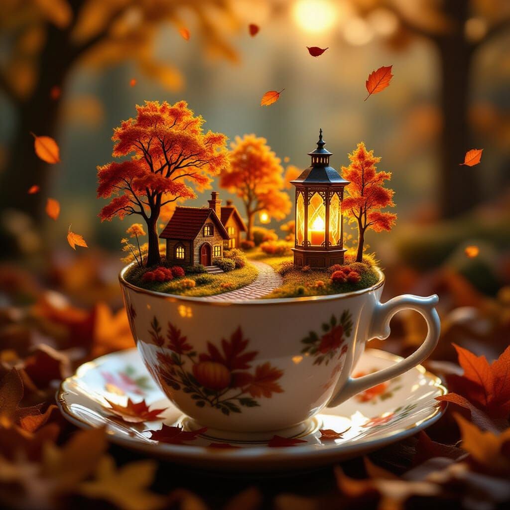 Miniature Autumnal Scenes
