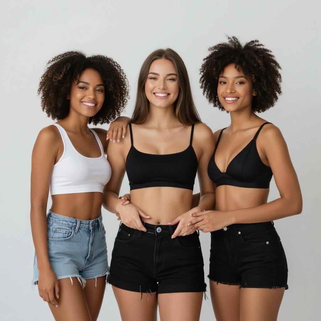 Muscular Man on Beach: Hyperrealistic Style