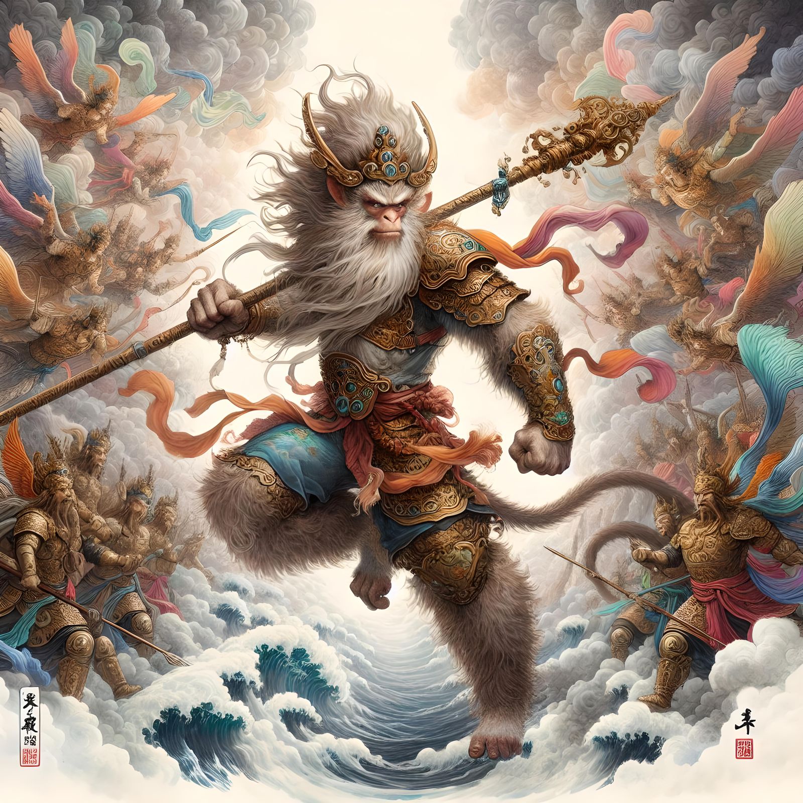 Sun Wukong vs The Heavenly Army