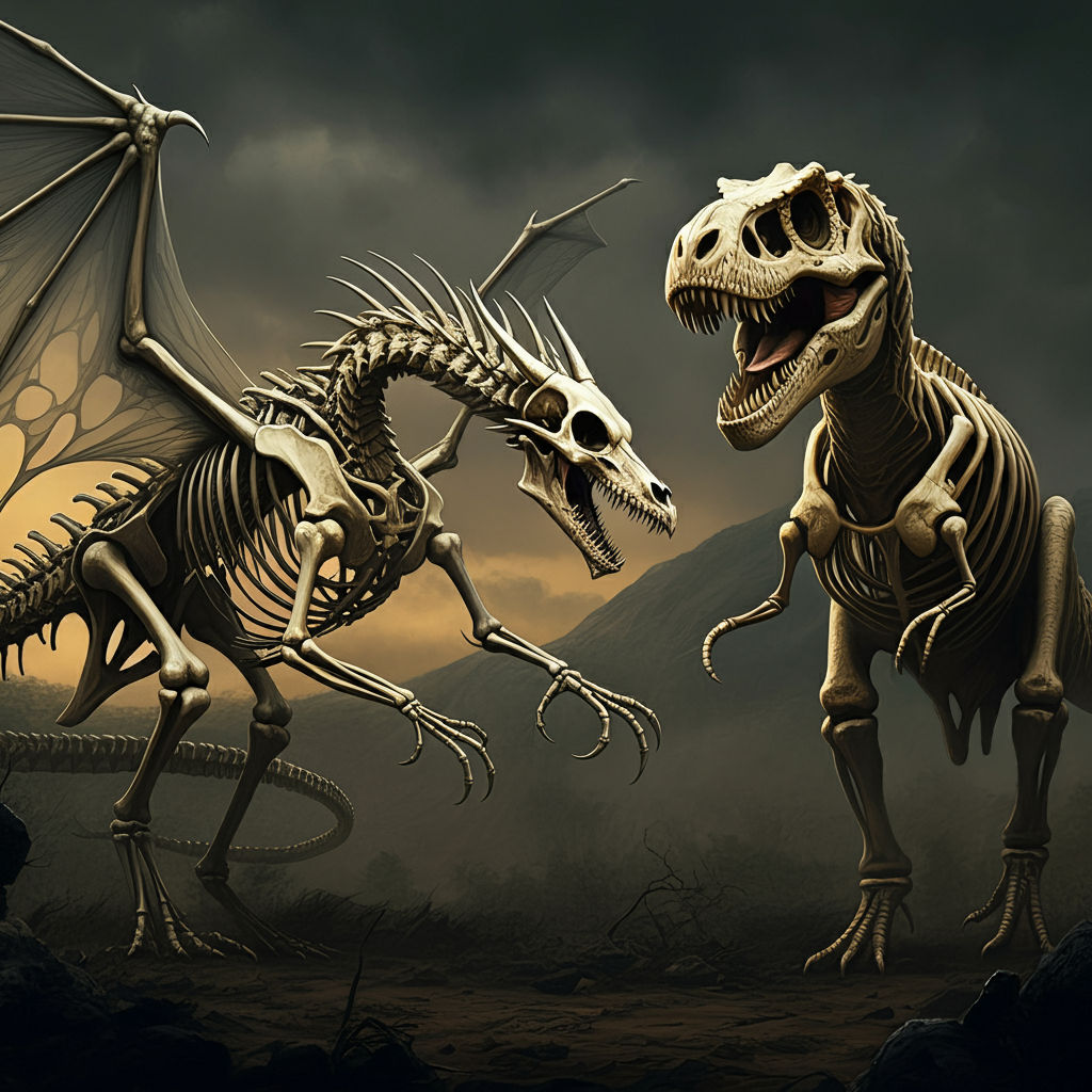 Dragon vs T-Rex