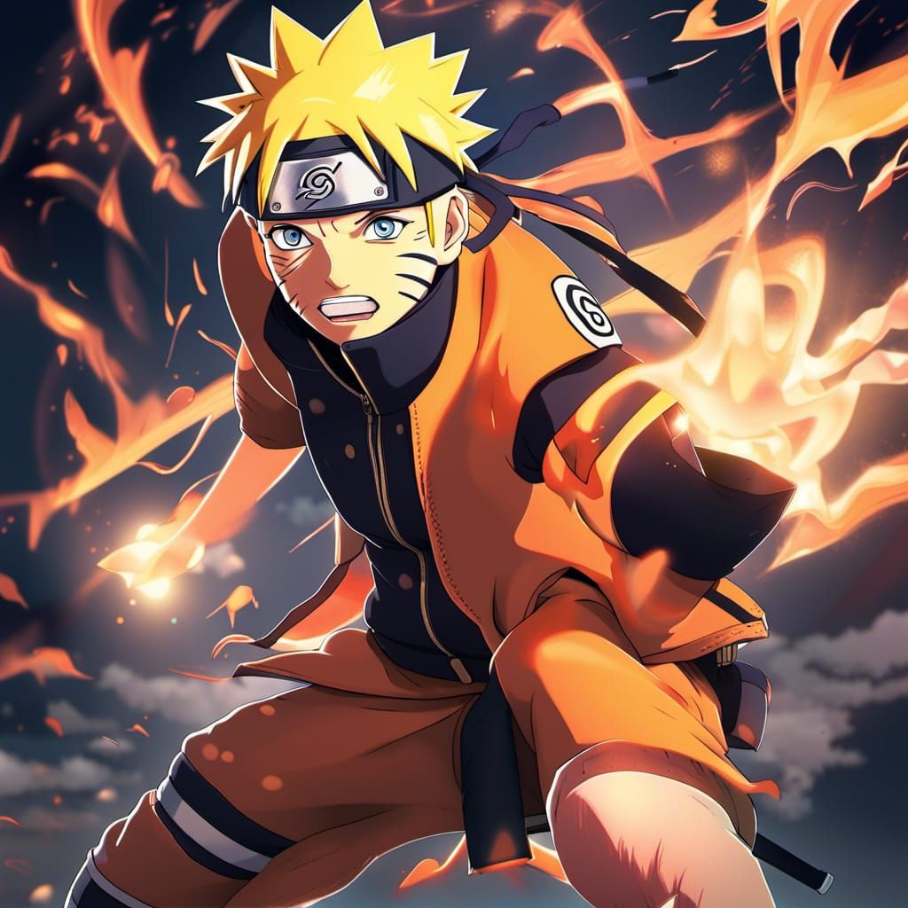 Dynamic Naruto Artwork Digital Download for Anime (Instant Download) 