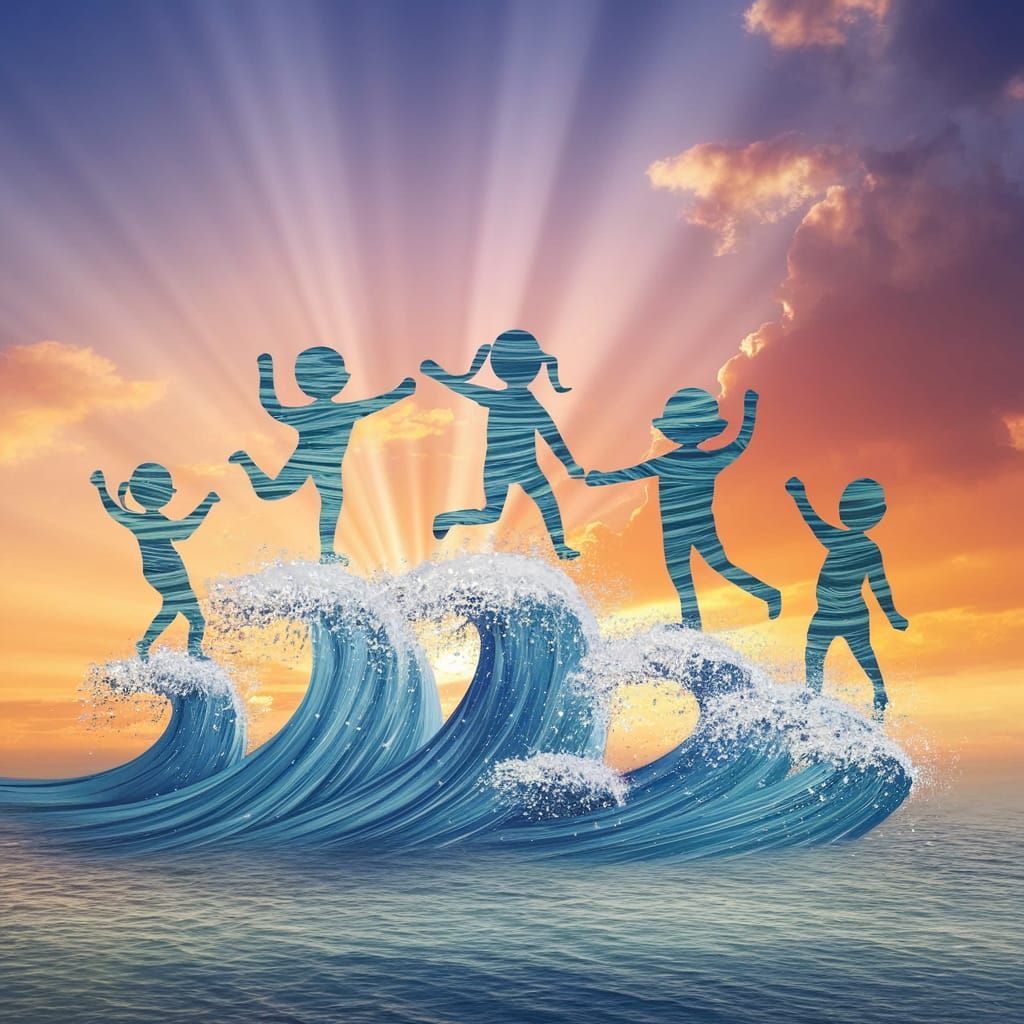 חוגגים על הגלים