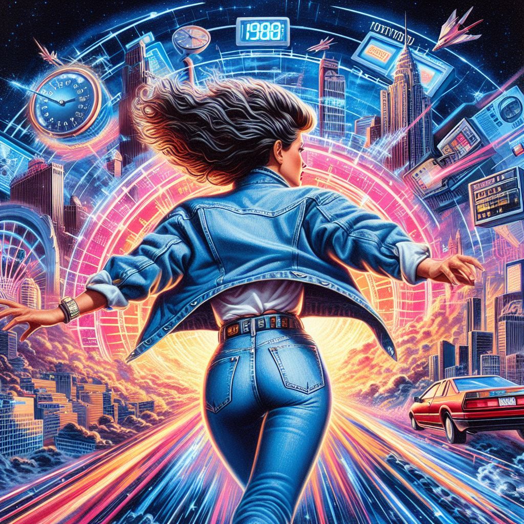 The 80s Time Traveler 🎬🩵⏱️⚡