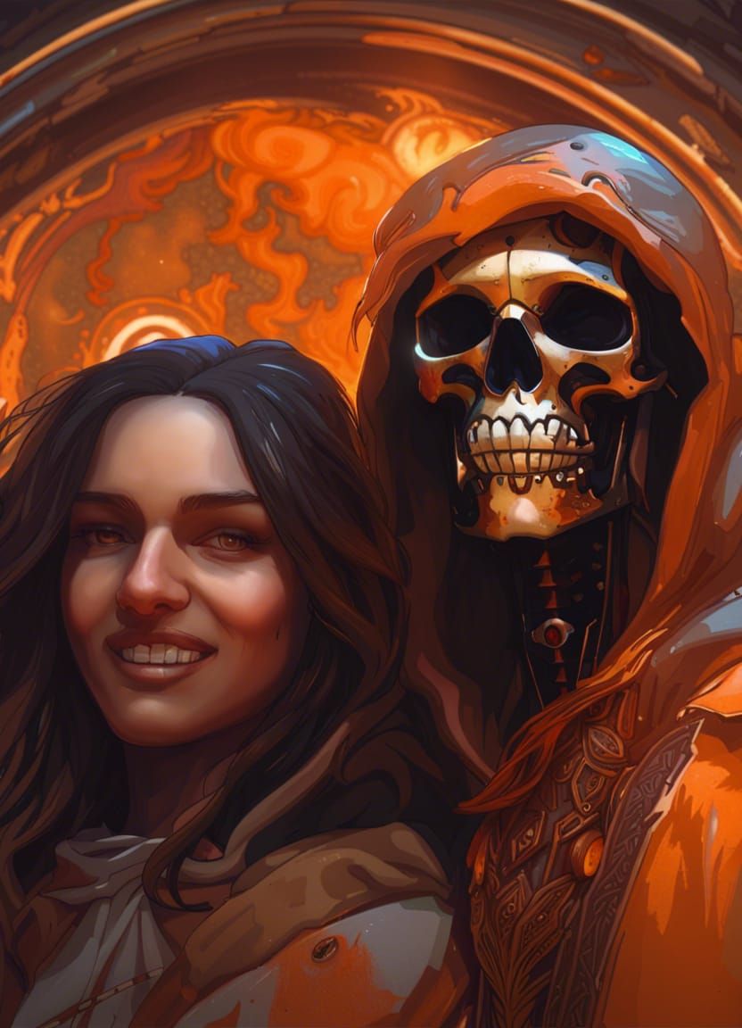 The influencer and the photo with death.