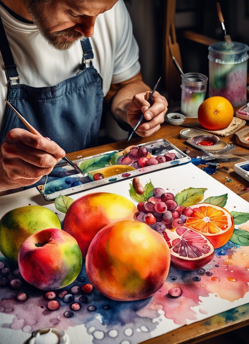 Caution: Art in Progress  by @MelanieL