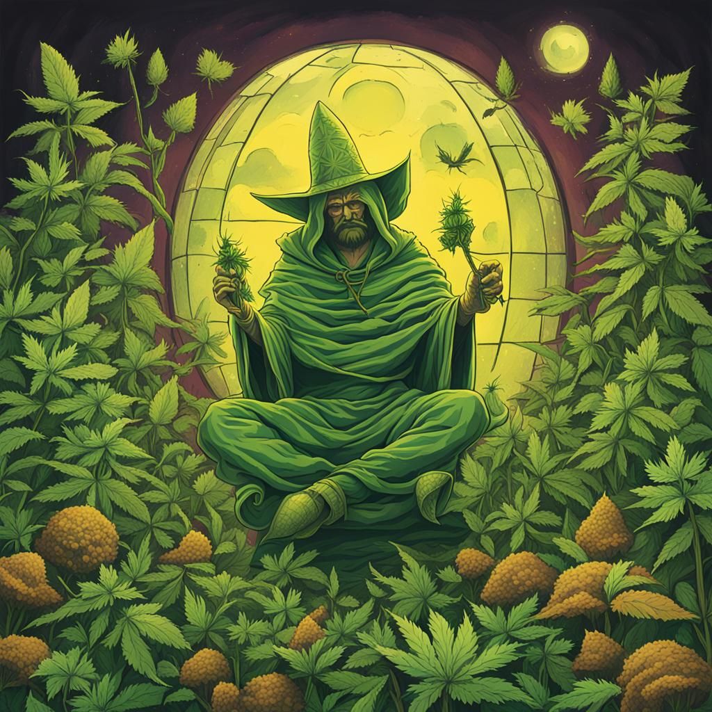 The plant wizard AI Generated Artwork NightCafe Creator