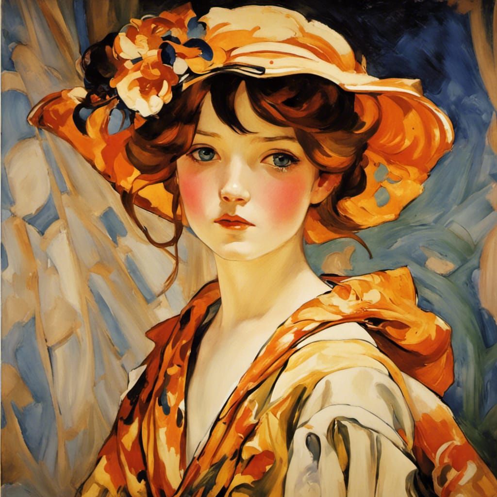 Woman in hat 4