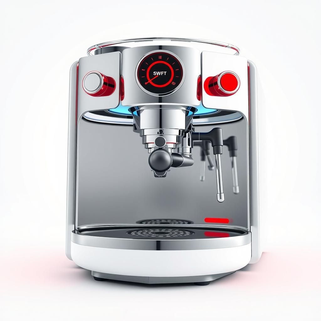 3d icon, coffee machine, white bg AI Generated Artwork NightCafe
