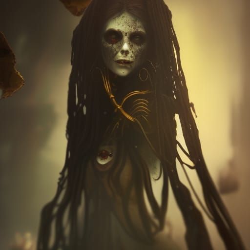 Undead, horror, victorian, lady, portrait, dark
