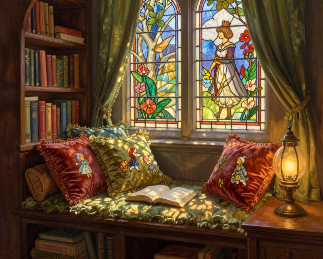 Fairy Tale Reading Nook  by @Hallkatla