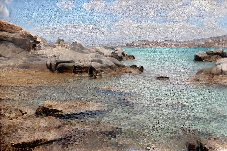 A beach on the island of Paros, Greece