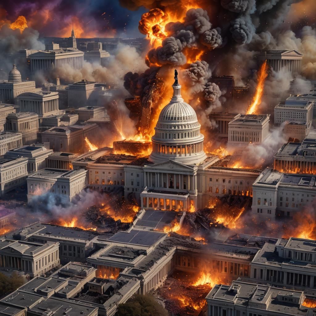 Congress of America on fire