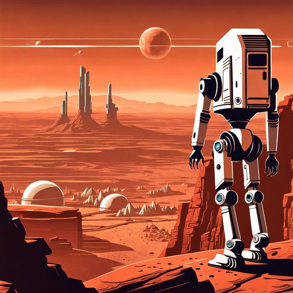 Poster for visiting mars colony V1
