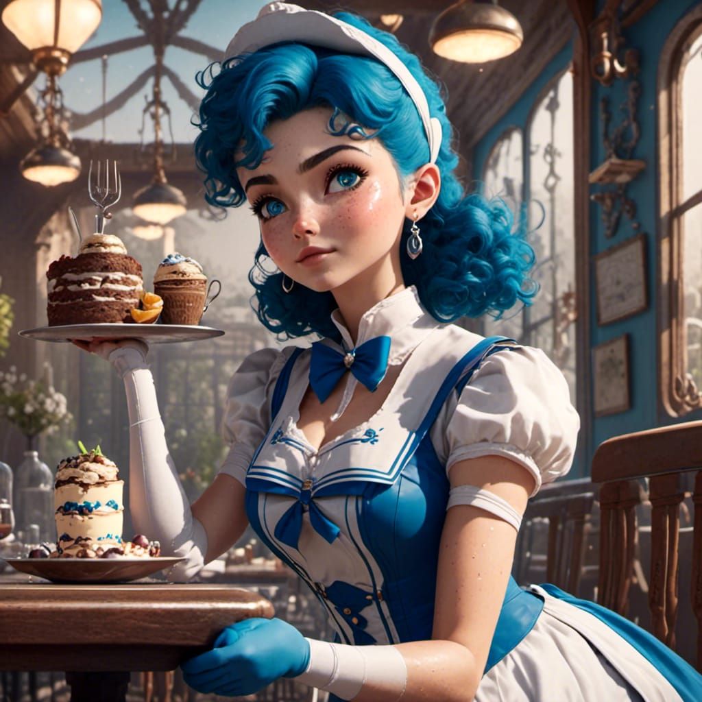 <lora:AnimeMixV2:1.0> <lora:AnimationXL:1.0> 1950s waitress ...