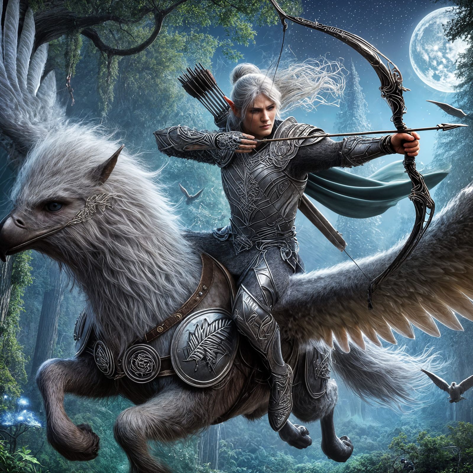 Nightsong Hippogriph Rider