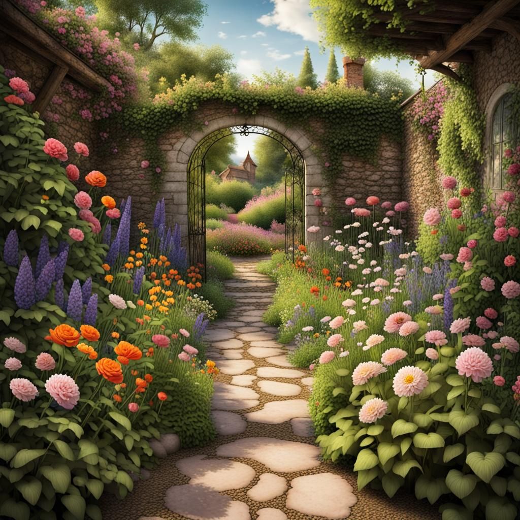 Secret flower garden