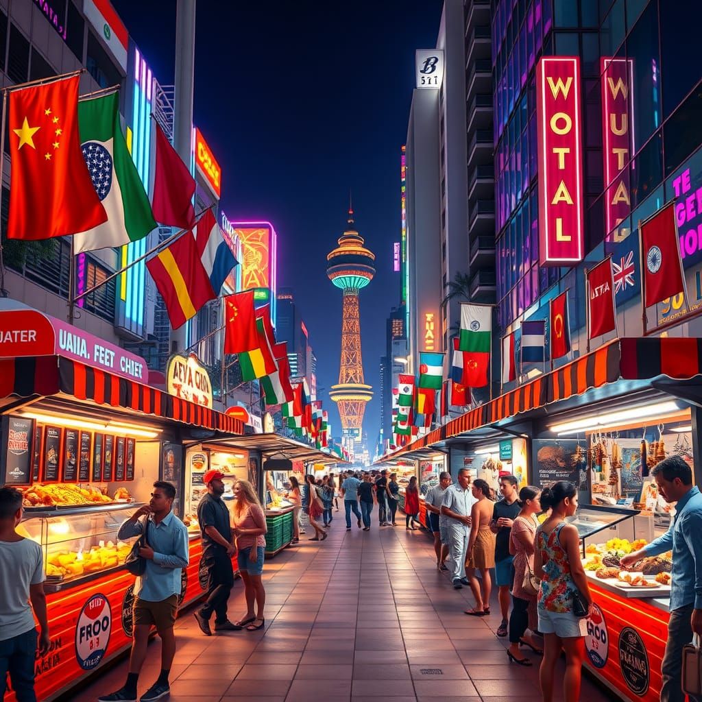 "Culinary Kaleidoscope: A Global Street Food Experience'"