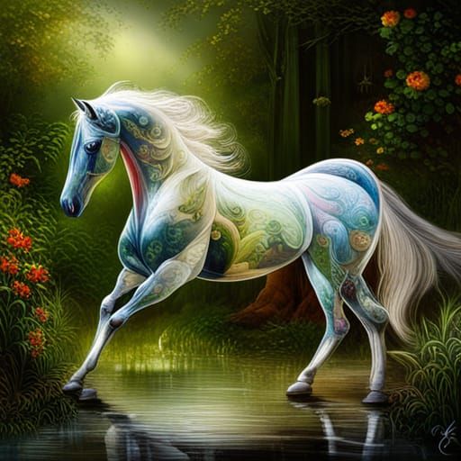 Horse - AI Generated Artwork - NightCafe Creator