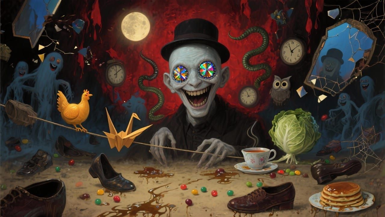 THE PALE MAN WITH CALEIDOSCOPE EYES  