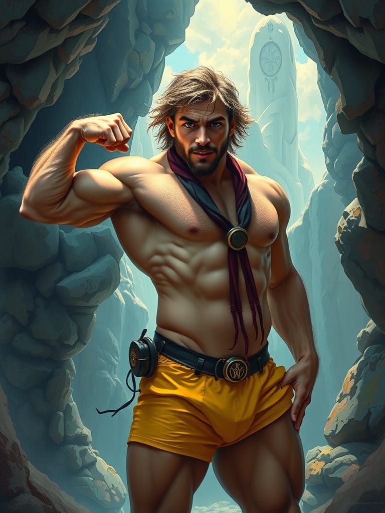 Ginger Hair in a Ginger shorts