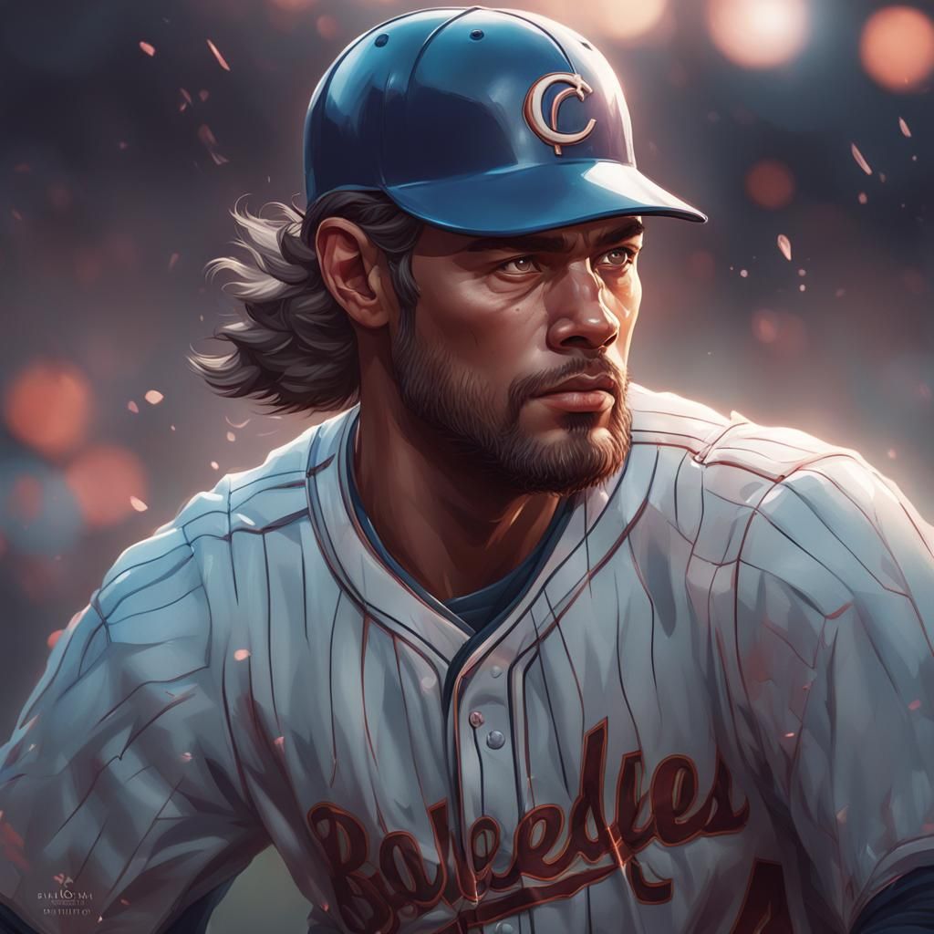 A Baseball Player  by @Gwin-the-Elf