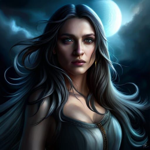 the goddess Nyx - AI Generated Artwork - NightCafe Creator