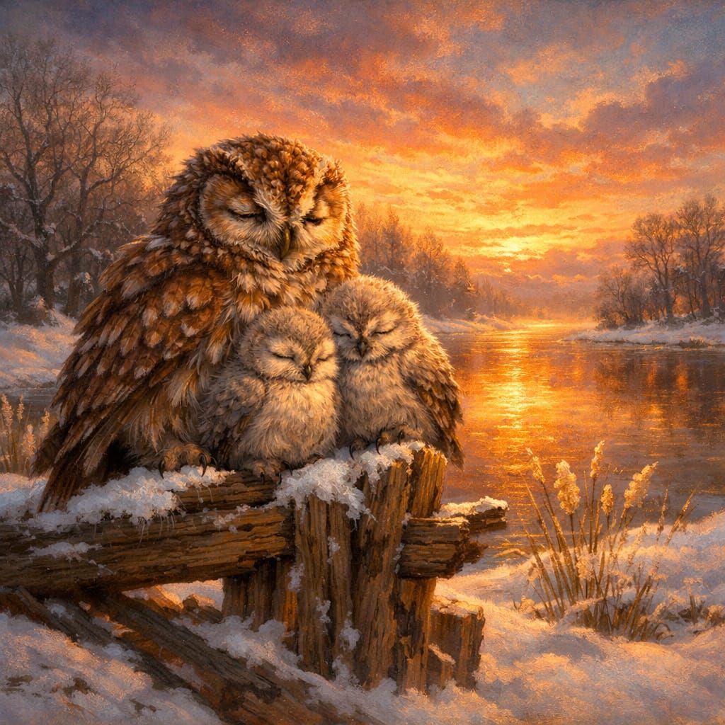 Morning: time to go to your nest, children!  by @Croc lover