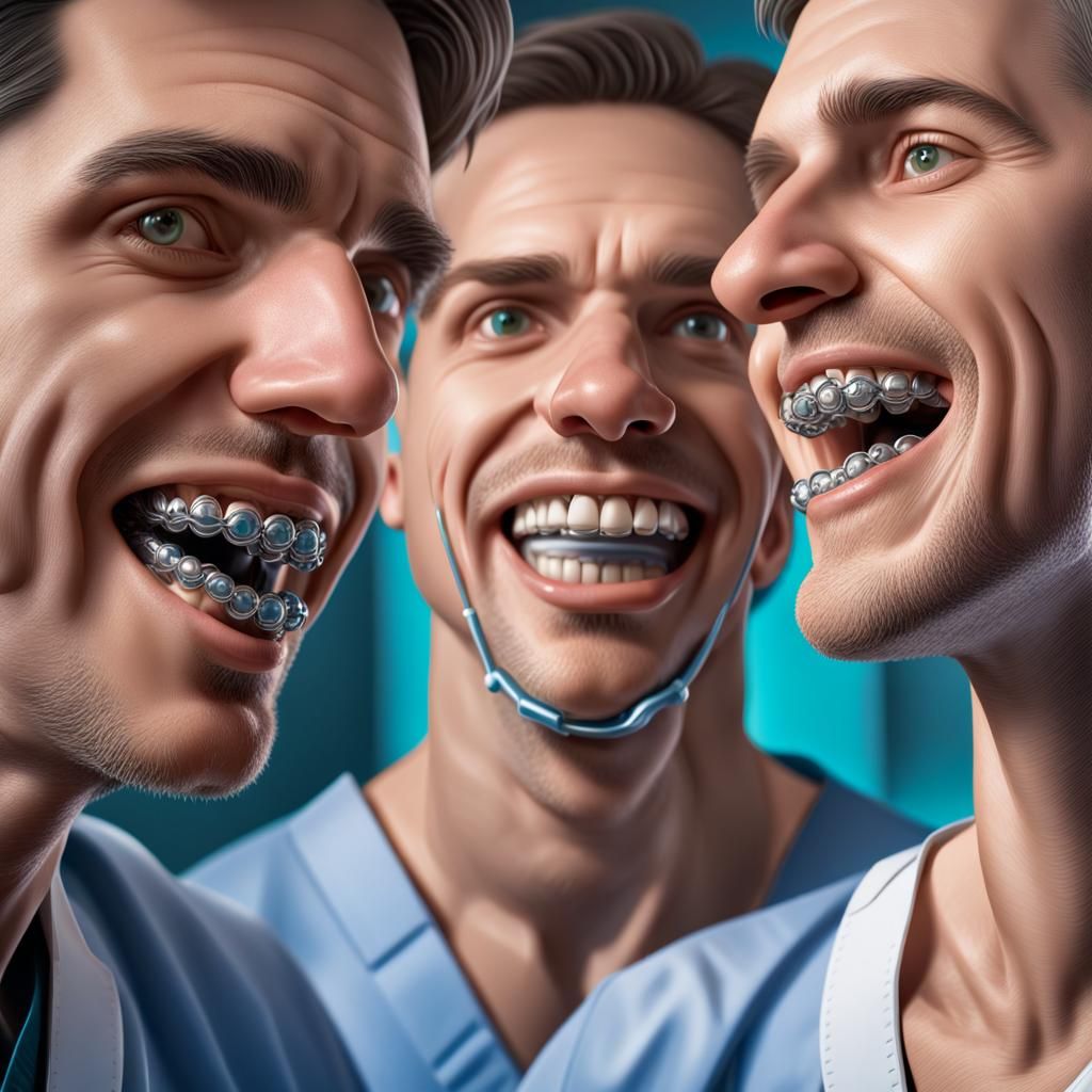 Collective Nouns A Brace of Orthodontists AI Generated Artwork