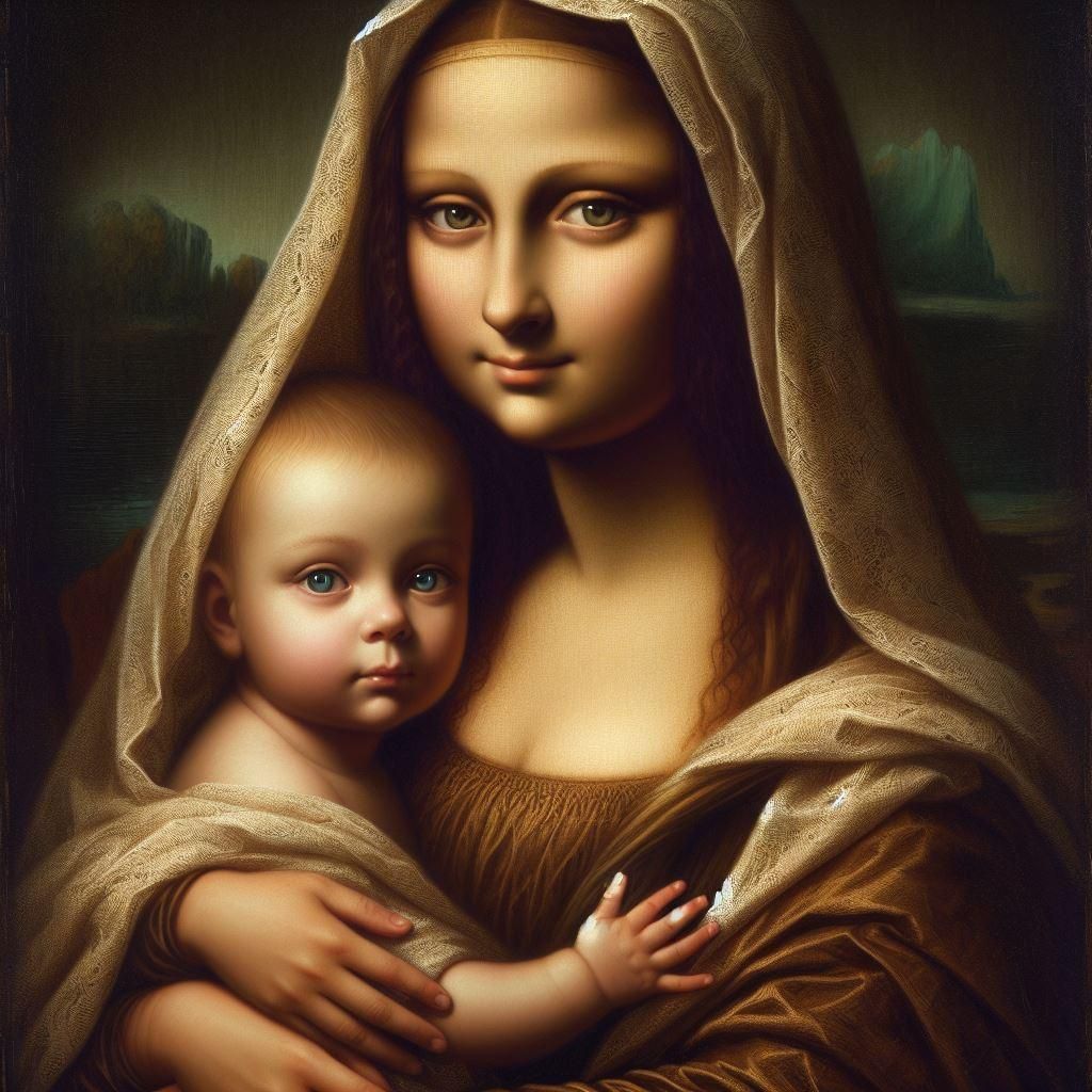 Mona Lisa ans her baby
