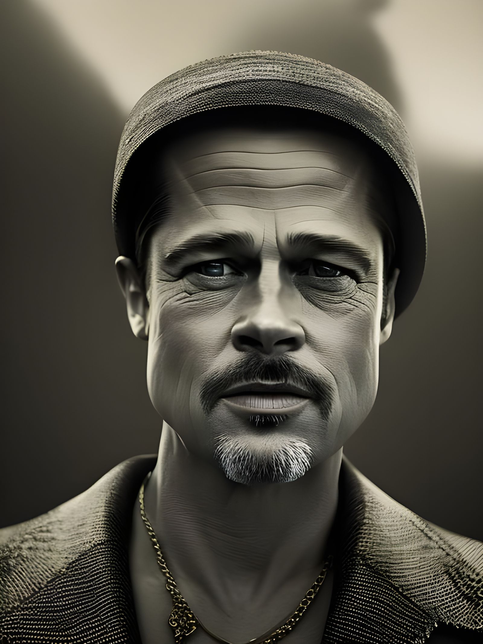 Brad Pitt - fine Portrait - AI Generated Artwork - NightCafe Creator