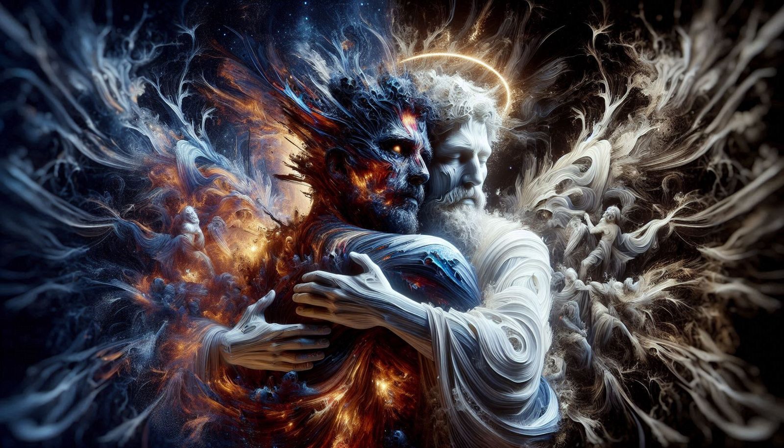 Between light and darkness