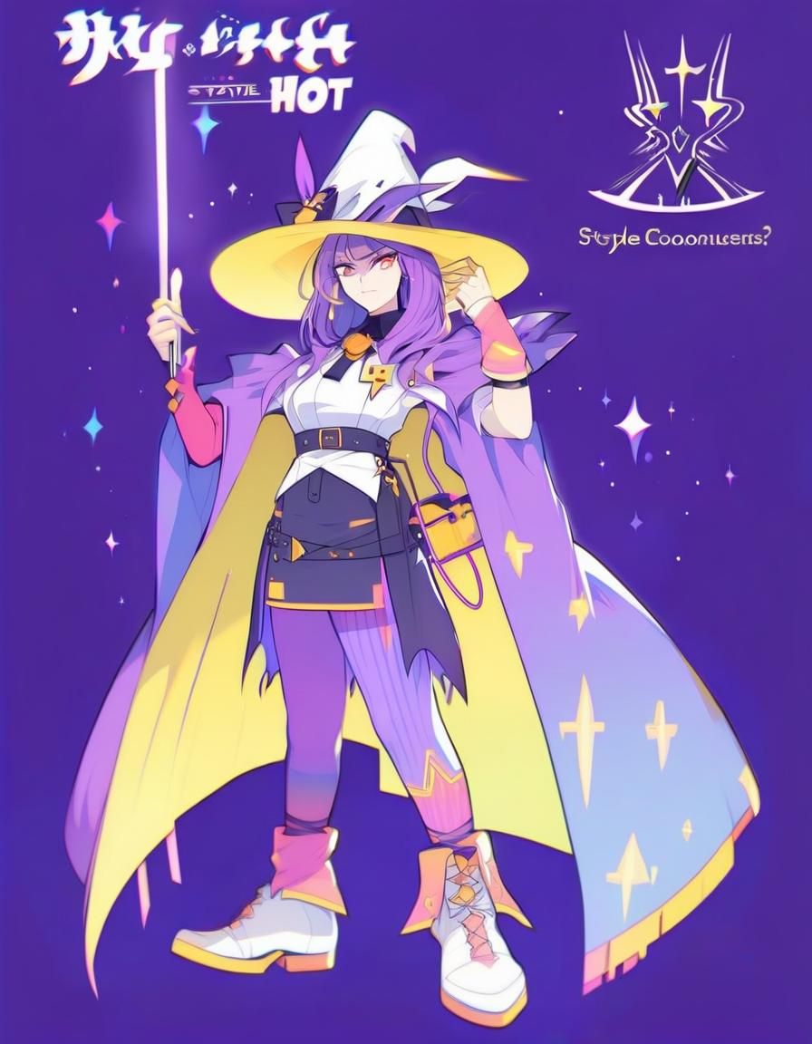 Light hot girl style Witch character